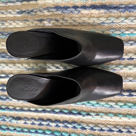NWOT Chloé (Chloe) Ambre Heeled Mules - Picture 4 of 6